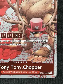CARD ONE PIECE TCG - Tony Chopper Alternate Art Promo NEAR MINT English Parallel - Image 4