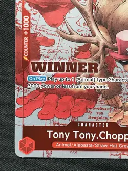 CARD ONE PIECE TCG - Tony Chopper Alternate Art Promo NEAR MINT English Parallel - Image 5