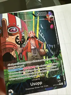 One Piece Usopp OP10-042 Alt Art HOLO Royal Blood Englisch NM - Image 2