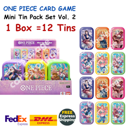 ONE PIECE CARD GAME 12 Mini-Tin Vol.2 Japanese Factory Sealed TS-02 1Box FREE - Image 1