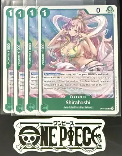 4x One Piece OP11-030 R Shirahoshi - English - Foil - Playset - TCG - NM/M - Image 1