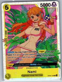 Nami OP08-106 SR English Two Legends - One Piece Card - NM - Image 1