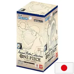 ONE PIECE EB-02 EB02 ANIME 25TH COLLECTION 24 BOOSTERS DISPLAY BOX JAPANESE - Image 1
