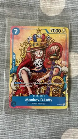 One Piece TCG Luffy Promo Sealed P-043 - No Stamp Version (not Foil) - UK - Image 3