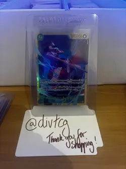 Dracule Mihawk OP14-119 SEC Secret Rare The Azure Sea's Seven One Piece TCG JP - Image 1