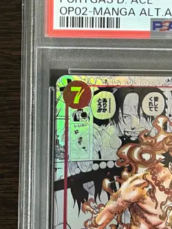 PSA 10 Portgas D Ace OP02-013 SR Comic Parallel Manga Alt Art ONE PIECE Japanese - Image 3