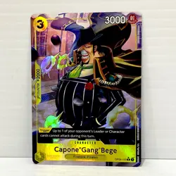 One Piece TCG - PRB01 The Best - Capone Gang Bege OP04-100 Extended Art English - Image 1