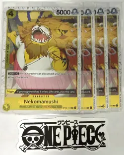 4x One Piece OP06-110 UC Nekomamushi - Flag Foil - ENG - TCG - Playset - NM/M - Image 1