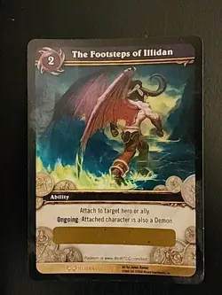 World of Warcraft Loot Card Footsteps of Illidan Unscratched Wow TCG - Image 1
