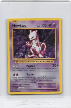 Mewtwo 51/108 - CRACKED ICE HOLO RARE - XY Evolutions - POKEMON CARD - LP - Image 1