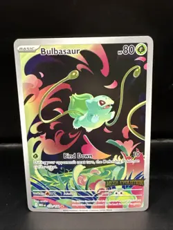 Pokemon Bulbasaur 133/132 Me01 Mega Evolution Illustration Rare Holo Stamped E - Image 3
