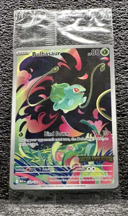 Pokemon ME01 Mega Evolution Sealed Stamped Illustration Rare - 133/132 Bulbasaur - Image 1