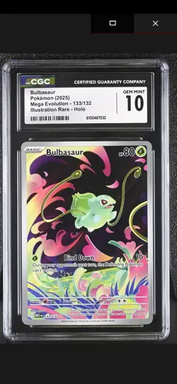 Bulbasaur 133/132 ME01: Mega Evolution Illustration Rare Pokemon Card - Image 1