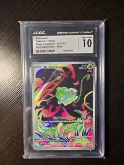Bulbasaur 133/132 ME01: Mega Evolution Illustration Rare Pokemon Card - Image 3