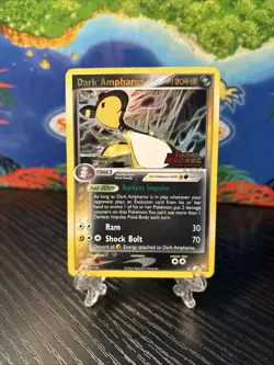 2004 Pokemon Ex Team Rocket Returns #2/109 Dark Ampharos Reverse Holo RARE TCG - Image 1