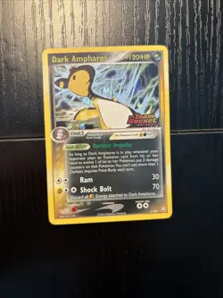 2004 Pokemon Ex Team Rocket Returns #2/109 Dark Ampharos Reverse Holo RARE TCG - Image 2
