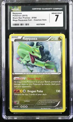 RAYQUAZA XY64 MEGA COLLECTION BLACK STAR PROMOS POKEMON CGC 7 NEAR MINT - Image 1