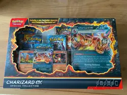 ‼✅ Pokemon TCG Charizard EX Special Collection Box slight rip to box - Image 1