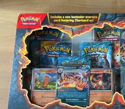 ‼✅ Pokemon TCG Charizard EX Special Collection Box slight rip to box - Image 3