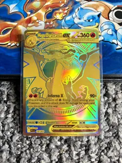 Mega Charizard X EX Gold 130/094 Pack Fresh Mint Pokemon TCG Phantasmal Flames - Image 1