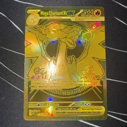 Gold Mega Charizard X EX 130/094 Pack Fresh Mint Pokemon TCG Phantasmal Flames - Image 1