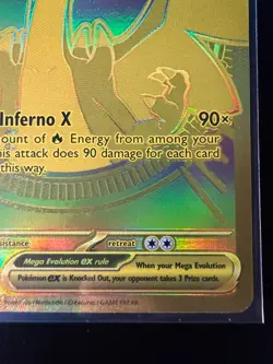 Mega Charizard X EX 130/094 - Near Mint - Phantasmal Flames - Pokemon TCG - Image 5