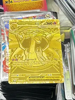 Mega Charizard X EX Gold Hyper Rare 130/094 Pokemon TCG Phantasmal Flames MINT - Image 1