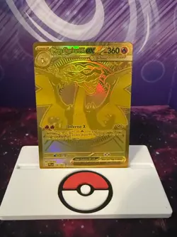 Gold Mega Charizard X EX 130/094 Pack Fresh Mint Pokemon TCG Phantasmal Flames - Image 1