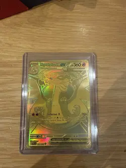 Mega Charizard X EX Gold Hyper Rare 130/094 Pokemon TCG Phantasmal Flames MINT - Image 1
