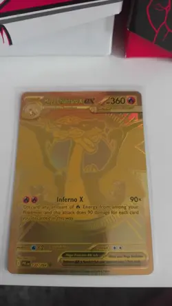 Gold Mega Charizard X EX 130/094 Pack Fresh Mint Pokemon TCG Phantasmal Flames - Image 2