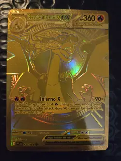 Gold Mega Charizard X EX 130/094 Pack Fresh Mint Pokemon TCG Phantasmal Flames - Image 1