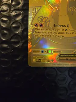Gold Mega Charizard X EX 130/094 Pack Fresh Mint Pokemon TCG Phantasmal Flames - Image 4