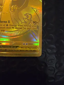 Gold Mega Charizard X EX 130/094 Pack Fresh Mint Pokemon TCG Phantasmal Flames - Image 5