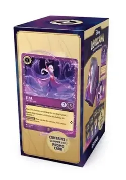 2025 RAVENSBURGER DISNEY LORCANA FABLED ELSA PROMO CARD GIFT PACK BOX IN HAND - Image 2