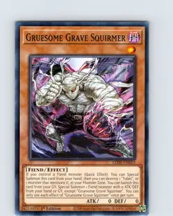 Yu-Gi-Oh Gruesome Grave Squirmer LEDE-EN019 1st Edition Common Card NM - Image 1
