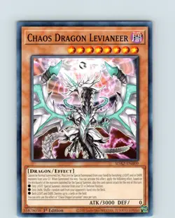 Yu-Gi-Oh Chaos Dragon Levianeer SDAZ-EN009 1st Edition Common Card NM - Image 1