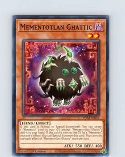 Yu-Gi-Oh TCG Mementotlan Ghattic PHNI-EN017 1st Edition Regular Common Card NM - Image 1