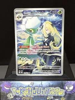 Pokemon Card Cynthias Roserade 184/182 Destined Rivals Illustration Near Mint - Image 1