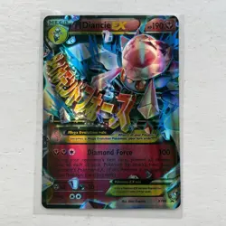 M Diance EX Pokemon Trading Card XY44 Black Star Promo - I think a its a replica - Image 1