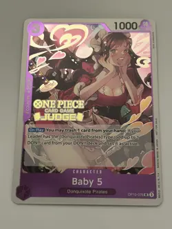 Baby 5 (Judge Pack Vol. 5) OP10-076 One Piece Promotion Cards Foil - Image 2