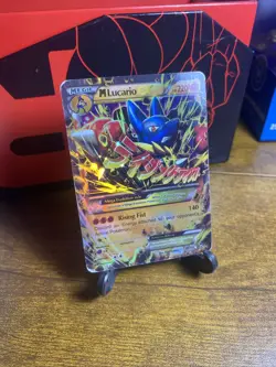 Pokemon M Lucario EX XY Furious Fists Card 55/111 - Image 1