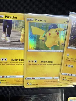 Pokemon Card Lot 10 Cards SWSH Promo / Pikachu Holo - Image 3