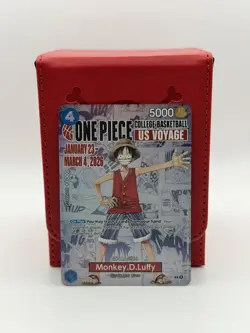 One Piece x Rutgers College Basketball US Voyage Monkey D. Luffy Trading Card - Image 1