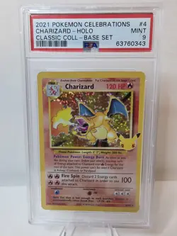 PSA 9 MINT Charizard Celebrations Classic Collection Holo Pokemon Card 4/102 - Image 1
