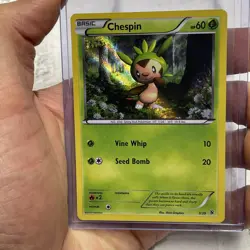 Pokemon TCG 2013 XY Kalos Starter Set Trading Card -- Chespin 3/39 LP+ Holo 2013 - Image 1