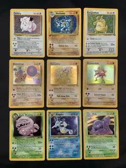 Vintage Pokemon Cards Rare Holo Lot WOTC MP/HP Hitmonlee, Hitmonchan, Hitmontop - Image 1