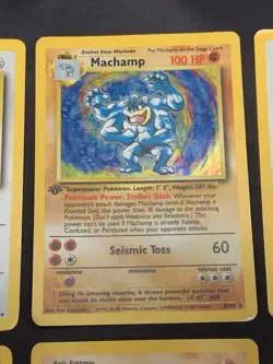 Vintage Pokemon Cards Rare Holo Lot WOTC MP/HP Hitmonlee, Hitmonchan, Hitmontop - Image 3