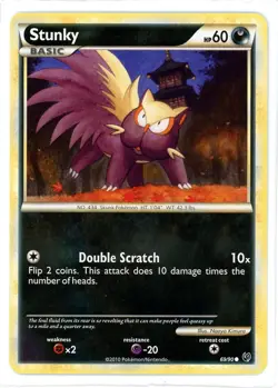 Stunky 69/90 Undaunted Pokemon Card - Image 1