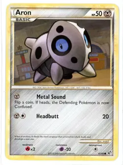 Aron 42/90 Undaunted Pokemon Card - Image 1