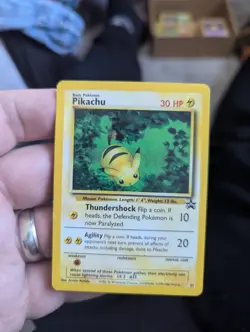 Pokemon Card, 1999-2000, Pikachu, 27, Black Promo Star. - Image 1